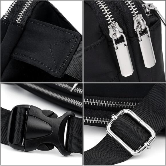 Trendy Fashion Crossbody Bag Black4 - Picture 5 of 6